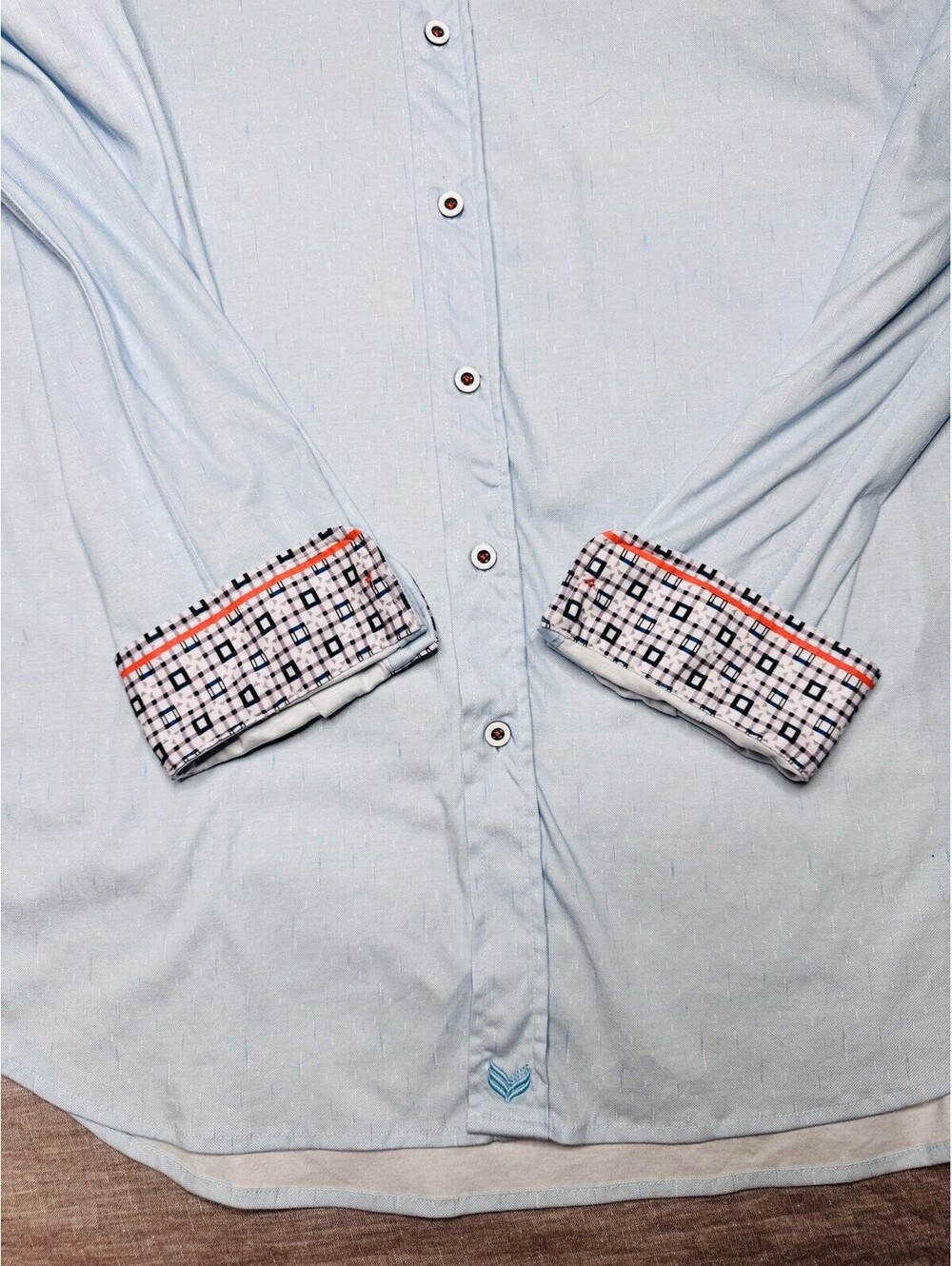 Buttercloth XL Tall Dark Blue Men's Shirt Longsleeve Button Up Performance - Picture 5 of 9